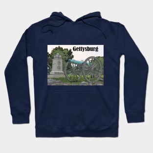 Cannon on the Gettysburg Battlefield Hoodie